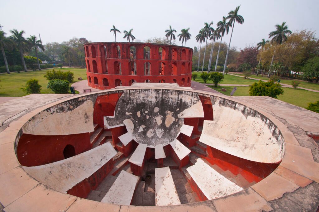 Astronomical observatory Jantar Mantar in Delhi, India.