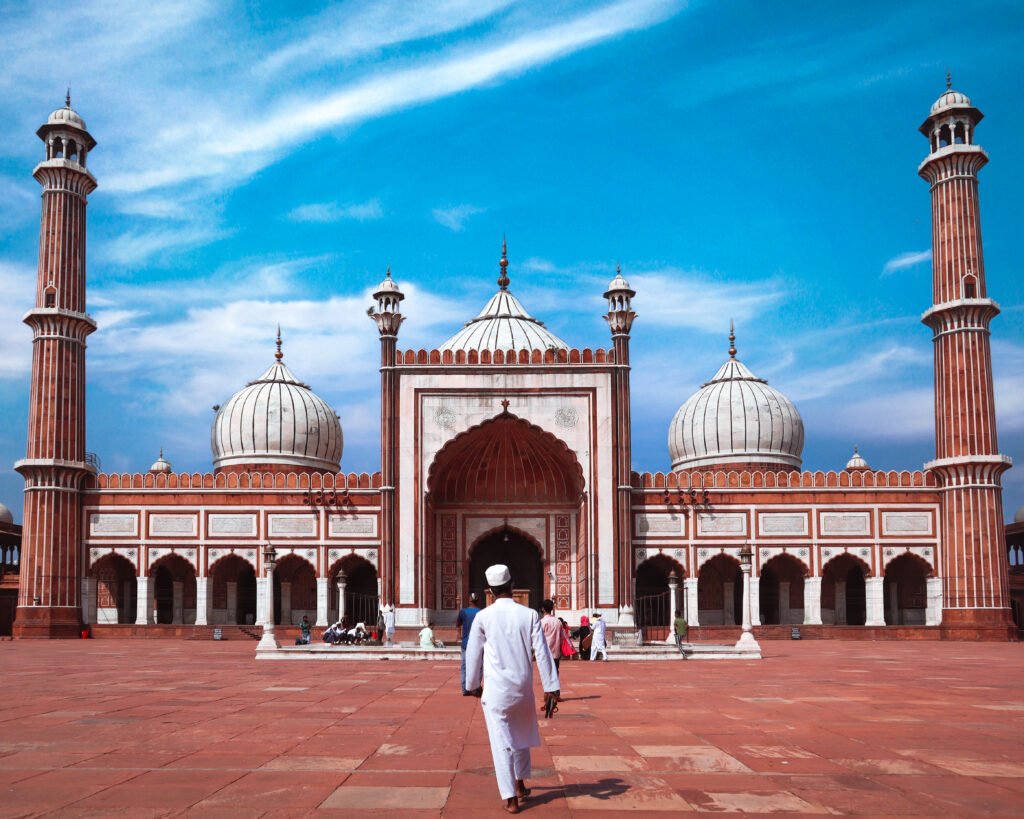 Jama Masjid muslim mosque in India. Delhi, India